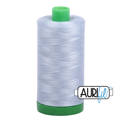 Aurifil 40 Wt 100% Cotton

1000mt (1094yds) Green Spool.

The 40wt range is a versatile, all purpose thread. Long-Arm quilters love how it can run at high speeds with little to no breakage.  

This is a high quality 100% Cotton thread, making it ideal for all forms machine work whether it is on Applique, for Quilting, Machine Piecing or Long-arm Quilting.

If you prefer to do things by hand, this is ideal for Cross stitching, Hand Piecing and work with Lace.

We have 270 colours available on 1000m(1094 yds) spools.