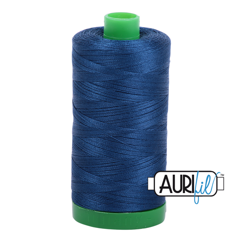 Aurifil 40 Wt 100% Cotton

1000mt (1094yds) Green Spool.

The 40wt range is a versatile, all purpose thread. Long-Arm quilters love how it can run at high speeds with little to no breakage.  

This is a high quality 100% Cotton thread, making it ideal for all forms machine work whether it is on Applique, for Quilting, Machine Piecing or Long-arm Quilting.

If you prefer to do things by hand, this is ideal for Cross stitching, Hand Piecing and work with Lace.

We have 270 colours available on 1000m(1094 yds) spools.