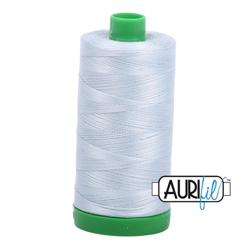 Aurifil 40 Wt 100% Cotton

1000mt (1094yds) Green Spool.

The 40wt range is a versatile, all purpose thread. Long-Arm quilters love how it can run at high speeds with little to no breakage.  

This is a high quality 100% Cotton thread, making it ideal for all forms machine work whether it is on Applique, for Quilting, Machine Piecing or Long-arm Quilting.

If you prefer to do things by hand, this is ideal for Cross stitching, Hand Piecing and work with Lace.

We have 270 colours available on 1000m(1094 yds) spools.