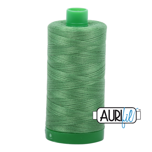 Aurifil 40 Wt 100% Cotton
1000mt (1094yds) Green Spool.
The 40wt range is a versatile, all purpose thread. Long-Arm quilters love how it can run at high speeds with little to no breakage.
This is a high quality 100% Cotton thread, making it ideal for all forms machine work whether it is on Applique, for Quilting, Machine Piecing or Long-arm Quilting.
If you prefer to do things by hand, this is ideal for Cross stitching, Hand Piecing and work with Lace.
We have 270 colours available on 1000m (1094 yds) spools. Aurifil 40 Wt 100% Cotton
1000mt (1094yds) Green Spool.
The 40wt range is a versatile, all purpose thread. Long-Arm quilters love how it can run at high speeds with little to no breakage.
This is a high quality 100% Cotton thread, making it ideal for all forms machine work whether it is on Applique, for Quilting, Machine Piecing or Long-arm Quilting.
If you prefer to do things by hand, this is ideal for Cross stitching, Hand Piecing and work with Lace.
We have 270 colours available on 1000m (1094 yds) spools.
