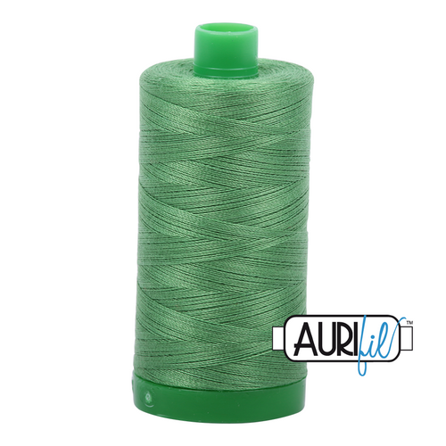 Aurifil 40 Wt 100% Cotton

1000mt (1094yds) Green Spool.

The 40wt range is a versatile, all purpose thread. Long-Arm quilters love how it can run at high speeds with little to no breakage.  

This is a high quality 100% Cotton thread, making it ideal for all forms machine work whether it is on Applique, for Quilting, Machine Piecing or Long-arm Quilting.

If you prefer to do things by hand, this is ideal for Cross stitching, Hand Piecing and work with Lace.

We have 270 colours available on 1000m (1094 yds) spools.