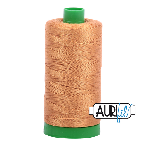 Aurifil 40 Wt 100% Cotton

1000mt (1094yds) Green Spool.

The 40wt range is a versatile, all purpose thread. Long-Arm quilters love how it can run at high speeds with little to no breakage.  

This is a high quality 100% Cotton thread, making it ideal for all forms machine work whether it is on Applique, for Quilting, Machine Piecing or Long-arm Quilting.

If you prefer to do things by hand, this is ideal for Cross stitching, Hand Piecing and work with Lace.

We have 270 colours available on 1000m(1094 yds) spools.