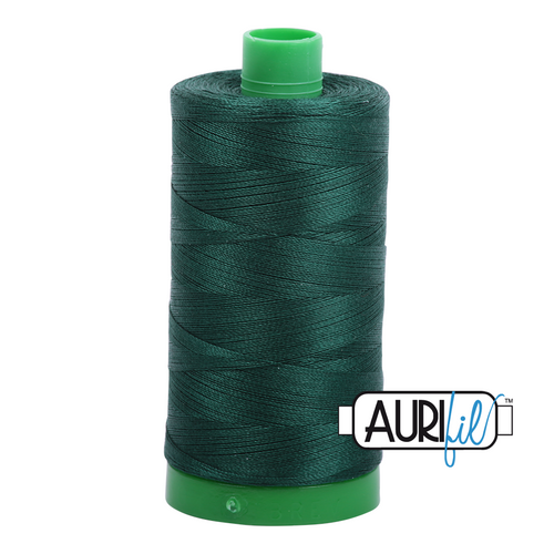 Aurifil 40 Wt 100% Cotton

1000mt (1094yds) Green Spool.

The 40wt range is a versatile, all purpose thread. Long-Arm quilters love how it can run at high speeds with little to no breakage.  

This is a high quality 100% Cotton thread, making it ideal for all forms machine work whether it is on Applique, for Quilting, Machine Piecing or Long-arm Quilting.

If you prefer to do things by hand, this is ideal for Cross stitching, Hand Piecing and work with Lace.

We have 270 colours available on 1000m (1094 yds) spools.
