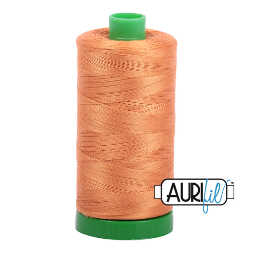 Aurifil 40 Wt 100% Cotton

1000mt (1094yds) Green Spool.

The 40wt range is a versatile, all purpose thread. Long-Arm quilters love how it can run at high speeds with little to no breakage.  

This is a high quality 100% Cotton thread, making it ideal for all forms machine work whether it is on Applique, for Quilting, Machine Piecing or Long-arm Quilting.

If you prefer to do things by hand, this is ideal for Cross stitching, Hand Piecing and work with Lace.

We have 270 colours available on 1000m (1094 yds) spools.