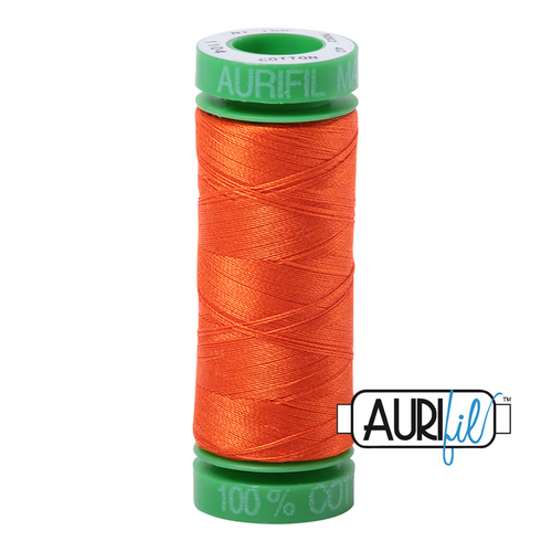 270 colours available on 150m (164 yards) spools.
•	The 40 weight t range is a versatile, all-purpose thread. Long-Arm quilters love how it can run at high speeds with 
         little to no breakage. 
•	This is a high quality 100% Cotton thread, making it ideal for all forms machine work whether it is on Applique, for 
        Quilting, Machine Piecing or Long-arm Quilting.
•	Perfect for that small project, ideal for Cross stitching, Hand Piecing and work with Lace.