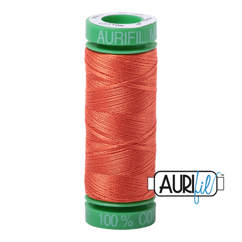 270 colours available on 150m (164 yards) spools.
•	The 40 weight t range is a versatile, all-purpose thread. Long-Arm quilters love how it can run at high speeds with 
         little to no breakage. 
•	This is a high quality 100% Cotton thread, making it ideal for all forms machine work whether it is on Applique, for 
        Quilting, Machine Piecing or Long-arm Quilting.
•	Perfect for that small project, ideal for Cross stitching, Hand Piecing and work with Lace.