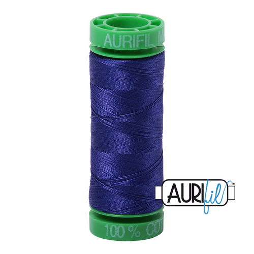 270 colours available on 150m (164 yards) spools.
•	The 40 weight t range is a versatile, all-purpose thread. Long-Arm quilters love how it can run at high speeds with 
         little to no breakage. 
•	This is a high quality 100% Cotton thread, making it ideal for all forms machine work whether it is on Applique, for 
        Quilting, Machine Piecing or Long-arm Quilting.
•	Perfect for that small project, ideal for Cross stitching, Hand Piecing and work with Lace.