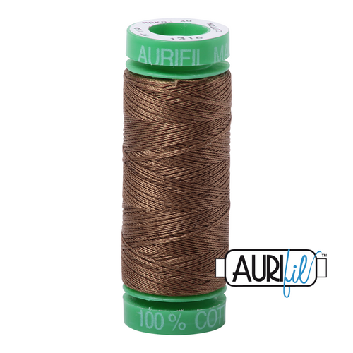 270 colours available on 150m (164 yards) spools.
•	The 40 weight t range is a versatile, all-purpose thread. Long-Arm quilters love how it can run at high speeds with 
         little to no breakage. 
•	This is a high quality 100% Cotton thread, making it ideal for all forms machine work whether it is on Applique, for 
        Quilting, Machine Piecing or Long-arm Quilting.
•	Perfect for that small project, ideal for Cross stitching, Hand Piecing and work with Lace.