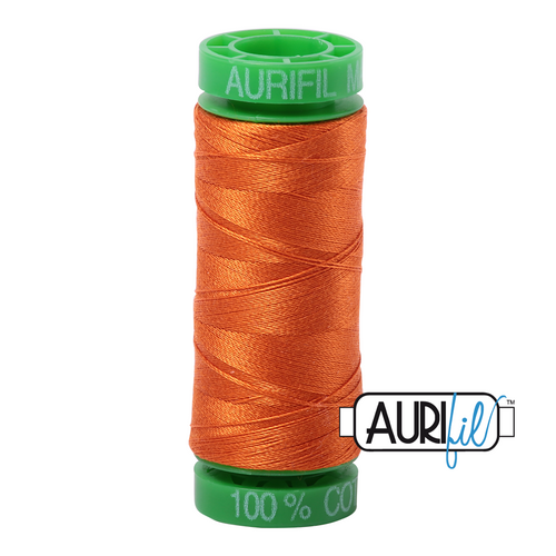 270 colours available on 150m (164 yards) spools.
•	The 40 weight t range is a versatile, all-purpose thread. Long-Arm quilters love how it can run at high speeds with 
         little to no breakage. 
•	This is a high quality 100% Cotton thread, making it ideal for all forms machine work whether it is on Applique, for 
        Quilting, Machine Piecing or Long-arm Quilting.
•	Perfect for that small project, ideal for Cross stitching, Hand Piecing and work with Lace.