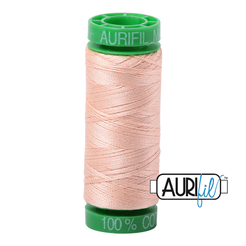270 colours available on 150m (164 yards) spools.
•	The 40 weight t range is a versatile, all-purpose thread. Long-Arm quilters love how it can run at high speeds with 
         little to no breakage. 
•	This is a high quality 100% Cotton thread, making it ideal for all forms machine work whether it is on Applique, for 
        Quilting, Machine Piecing or Long-arm Quilting.
•	Perfect for that small project, ideal for Cross stitching, Hand Piecing and work with Lace.