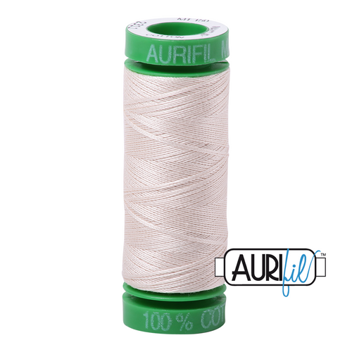 270 colours available on 150m (164 yards) spools.
•	The 40 weight t range is a versatile, all-purpose thread. Long-Arm quilters love how it can run at high speeds with 
         little to no breakage. 
•	This is a high quality 100% Cotton thread, making it ideal for all forms machine work whether it is on Applique, for 
        Quilting, Machine Piecing or Long-arm Quilting.
•	Perfect for that small project, ideal for Cross stitching, Hand Piecing and work with Lace.