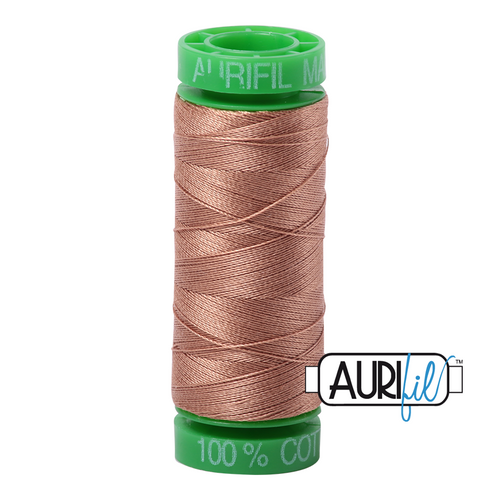 270 colours available on 150m (164 yards) spools.
•	The 40 weight t range is a versatile, all-purpose thread. Long-Arm quilters love how it can run at high speeds with 
         little to no breakage. 
•	This is a high quality 100% Cotton thread, making it ideal for all forms machine work whether it is on Applique, for 
        Quilting, Machine Piecing or Long-arm Quilting.
•	Perfect for that small project, ideal for Cross stitching, Hand Piecing and work with Lace.