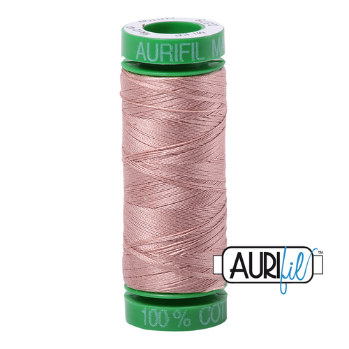270 colours available on 150m (164 yards) spools.
•	The 40 weight t range is a versatile, all-purpose thread. Long-Arm quilters love how it can run at high speeds with 
         little to no breakage. 
•	This is a high quality 100% Cotton thread, making it ideal for all forms machine work whether it is on Applique, for 
        Quilting, Machine Piecing or Long-arm Quilting.
•	Perfect for that small project, ideal for Cross stitching, Hand Piecing and work with Lace.