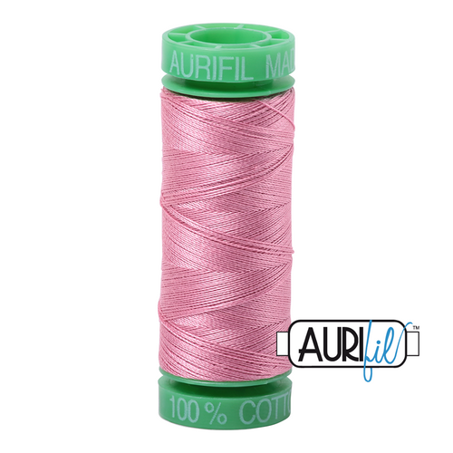 270 colours available on 150m (164 yards) spools.
•	The 40 weight t range is a versatile, all-purpose thread. Long-Arm quilters love how it can run at high speeds with 
         little to no breakage. 
•	This is a high quality 100% Cotton thread, making it ideal for all forms machine work whether it is on Applique, for 
        Quilting, Machine Piecing or Long-arm Quilting.
•	Perfect for that small project, ideal for Cross stitching, Hand Piecing and work with Lace.