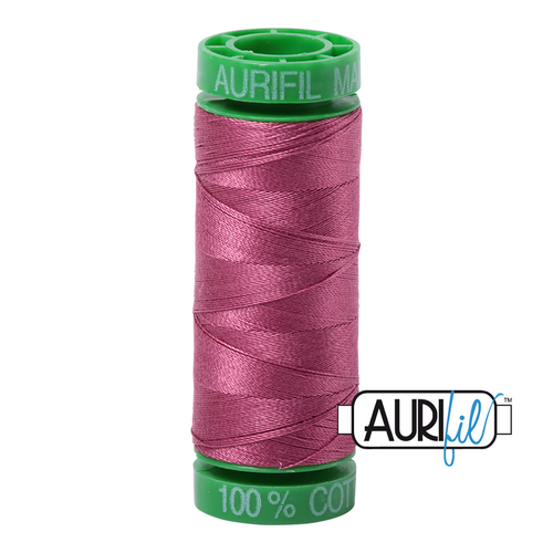 270 colours available on 150m (164 yards) spools.
•	The 40 weight t range is a versatile, all-purpose thread. Long-Arm quilters love how it can run at high speeds with 
         little to no breakage. 
•	This is a high quality 100% Cotton thread, making it ideal for all forms machine work whether it is on Applique, for 
        Quilting, Machine Piecing or Long-arm Quilting.
•	Perfect for that small project, ideal for Cross stitching, Hand Piecing and work with Lace.