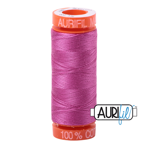 These 200m spools are perfect for that small project or when you are on the move. 

The thread is fine, yet strong, resulting in flat seams when foundation piecing.  This high quality 100% Cotton thread is ideal for embroidery and gives a subtle effect when quilting. Another popular choice when using for hand work and with Bobbin and Machine Lace.

We have 270 colours available on 200m (220 yd) spools.