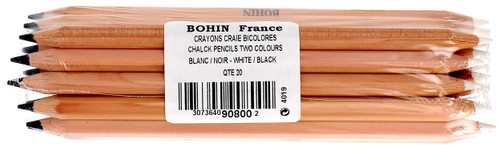 Bohin Bi-Colour Chalk Pencil - Black and White