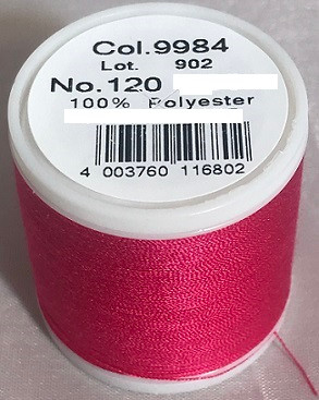 1000 m of Aerofil Sew All Thread is the perfect meterage for the dedicated hobby sewer. A top quality sewing thread at an unbeatable price and the best cost performance ratio. The colours have been carefully selected and offer the optimum choice to fulfil all colour desires.

For best sewing results we recommend the use of the MADEIRA universal sewing needle size #80/12 of premium Titanium quality.