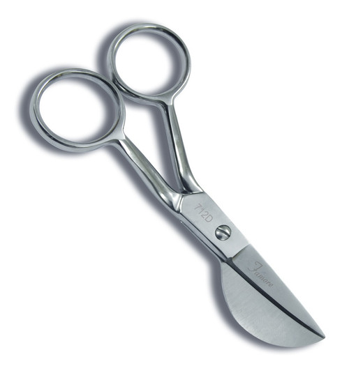 Perfect tool for professional art educators.
The .5 inch duck bill provides a high degree of precision making it easy to trim around edges. 
Being joined with a screw and bolt enables adjusting, repair and sharpening of the scissors.