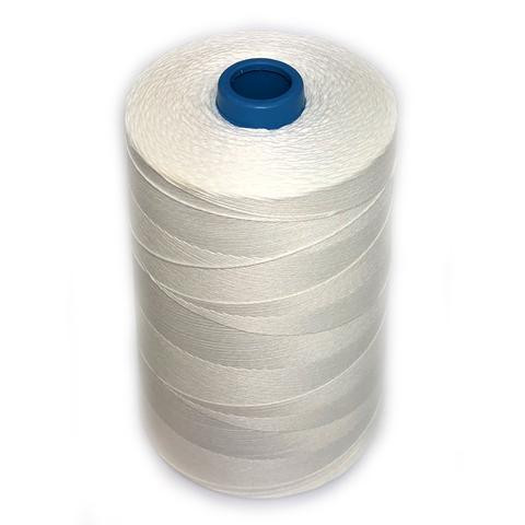 20/6 2kg cones. 
Made from 100% Spun polyester and used as Industrial bag closing thread to sew the ends of paper, polypropylene, cotton, and jute bags.
It is also great for any sewing project that requires strong, knot free spun polyester thread.
Also used as crochet thread