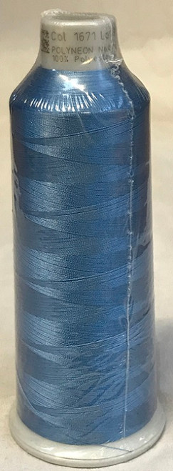 Madeira's 100% polyester embroidery thread, Polyneon is constructed of a specially developed raw material which eliminates looping, puckering and virtually all thread breaks.  Suitable for almost any application, Polyneon's unique formula makes this thread extremely durable and smooth running.  Vibrant colors, are glossy, as well as resistant to chlorine bleach, making Polyneon the ideal thread for embroidering on uniforms, safety garments and commercial linens.