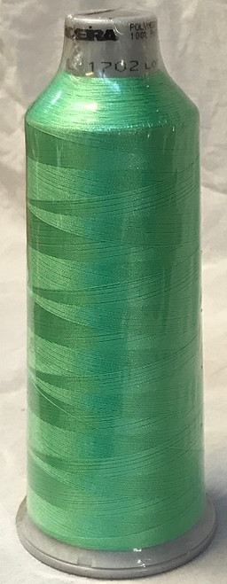 Madeira's 100% polyester embroidery thread, Polyneon is constructed of a specially developed raw material which eliminates looping, puckering and virtually all thread breaks.  Suitable for almost any application, Polyneon's unique formula makes this thread extremely durable and smooth running.  Vibrant colors, are glossy, as well as resistant to chlorine bleach, making Polyneon the ideal thread for embroidering on uniforms, safety garments and commercial linens.