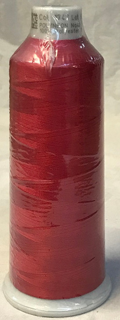 Madeira's 100% polyester embroidery thread, Polyneon is constructed of a specially developed raw material which eliminates looping, puckering and virtually all thread breaks.  Suitable for almost any application, Polyneon's unique formula makes this thread extremely durable and smooth running.  Vibrant colors, are glossy, as well as resistant to chlorine bleach, making Polyneon the ideal thread for embroidering on uniforms, safety garments and commercial linens.