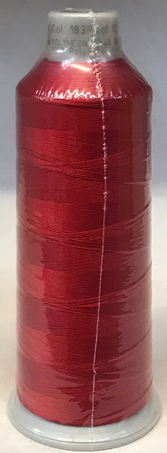 Madeira's 100% polyester embroidery thread, Polyneon is constructed of a specially developed raw material which eliminates looping, puckering and virtually all thread breaks.  Suitable for almost any application, Polyneon's unique formula makes this thread extremely durable and smooth running.  Vibrant colors, are glossy, as well as resistant to chlorine bleach, making Polyneon the ideal thread for embroidering on uniforms, safety garments and commercial linens.