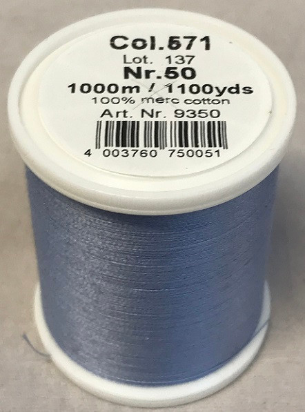 1000m Art.9350
100% mercerized cotton

Cotona No.50 is the perfect thread made of the best Egyptian cotton. Professionals choice for their home sewing and embroidery machine.

For best results we recommend the use of the MADEIRA universal embroidery needle #75/11 and the fine MADEIRA underthread Bobbinfil No. 80.