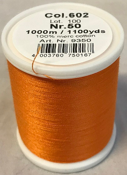 1000m Art.9350
100% mercerized cotton

Cotona No.50 is the perfect thread made of the best Egyptian cotton. Professionals choice for their home sewing and embroidery machine.

For best results we recommend the use of the MADEIRA universal embroidery needle #75/11 and the fine MADEIRA underthread Bobbinfil No. 80.