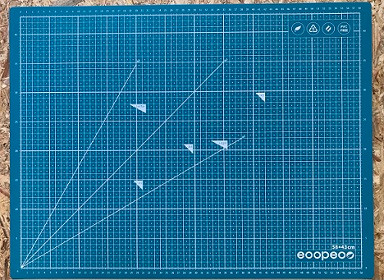 5 layers allow for a self healing surface gives you a more durable mat that can withstand intense cutting.  

Reversible Eco Cutting Mat. 

Odorless, no PVC and no phthalates. 

Reversible mat with measurements in Inches and Centimetres.