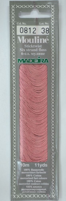 10 m Art. 017 100 % mercerised stranded cotton MADEIRAs stylish 6 strand cotton floss is made from finest high quality long staple Egyptian cotton. Only this special Egyptian cotton guarantees the beautiful softness and lustre found in Madeira Mouliné. It is dyed by using processes that do not involve any carcinogens or banned AZO dyestuffs. The result is a superb quality thread which is fast in colour and fully washable to 95°C (210 F).