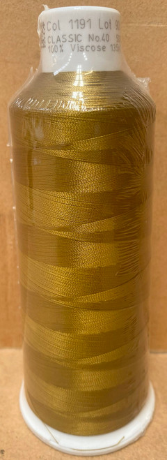 Rayon unites beauty and quality for an extraordinary bright and distinct stitched design. The high quality artificial silk, also known as viscose, is a natural product manufactured and modeled on the silk worm. Rayon is the result of a complex and elaborate production process where cellulose is converted into a high strength filament viscose yarn.

The rayon thread 7 out of 10 professionals specify for their demanding commercial machines. Why? For exactly the same reasons you should: high tensile strength and exceptional color fastness.