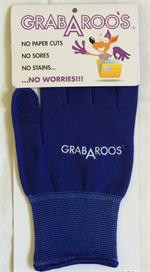 Grabaroo Gloves are made of 95% nylon and 5% spandex with grips on every finger to protect in everyday use.

Great for free motion quilting, sewing, crafting and scrapbook making

 Available in Small, Large and Medium.