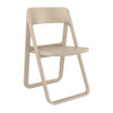 Dream Folding Chair - taupe_commercial poly folding chair