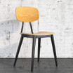 Skagen Side Chair - Oak Veneered Plywood - Full Metal Frame-in situ