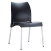 Vita Side Chair - Plastic - Stackable - Black