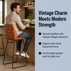 Harland Bar Stool - Leather in a modern indoor bar setting – Vintage Charm Meets Modern Strength