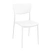 Monna Side Chair - Plastic - Stackable - White_stacking cafe chair