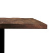 Rustic Solid Oak Table Top_Smoked_Square_Commercial Table Top_Bars_Restaurants_Pubs_Contract Rustic Oak Table Tops_Edge View