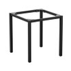 PARIS 4 Leg table Base_Small 2 Seater_Black