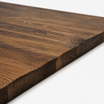 Hardwick 'A' Dining Table - Black - Smoked Oak – close-up of durable oak tabletop finish