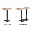 Windsor Bar Height Table - Extra White in 2 sizes: 70cm x 70cm, 120cm x 70cm