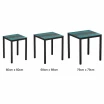 Extrema Vintage Teal 4 Leg Commercial Laminate Dining Table - Square in 3 sizes: 60cm x 60cm, 69cm x 69cm, 79cm x 79cm