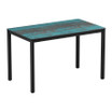 Extrema_Vintage Teal_ Commercial Laminate Dining 4 leg Table_Rectangular_Pubs_Bars_Restaurants-Cafes