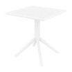 Outdoor Resin Commercial Table_White