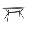 AIR_Modern White Square Dining Table_Rectagle-Commercial-Ding Table-White-140cm