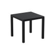 ARES Outdoor Weather Resistant Table_Square_Black_Outdoor Plastic_Commercial_Table_ Restaurant_Pub_Cafe