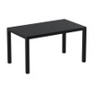 ARES Outdoor Weather Resistant Table_Rectangle_Black_Outdoor Plastic_Commercial_Table_ Restaurant_Pub_Cafe