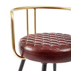 aulenti cocktail bar stool- claret red leather_cole up